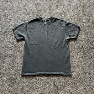 American Apparel 1301GD Adult Heavyweight Garment Dyed T-Shirt Faded Black - L